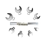 JIEZHI Xzhen 8 Stück 3/8 Zoll Antrieb Crowfoot Schraubenschlüssel Set Crow Fußschlüssel (Color : SAE Spec)