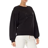 KARL LAGERFELD Puffärmel-Sweatshirt, Schwarz , M