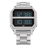 Adidas Unisex Digital Spezielles Modul Uhr mit Edelstahl Armband Z21-632-00