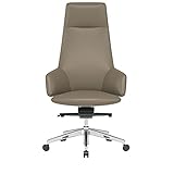 QIFFIY Bürostuhl Gaming Stuhl Leder Schreibtischstuhl Boss Bürostuhl Home Bequeme sesshafte Computersitz Ergonomische Stuhl Executive Stuhl Drehstuhl (Color : Grau)