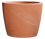 Dehner Pflanztopf Maestro, Ø 28.5 cm, Höhe 25 cm, Terrakotta, orang