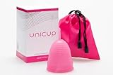UNICUP Menstruationstasse MADE IN ITALY - Wiederverwendbar, Komfortabel und Ergonomisch - Zertifiziertes Medizinisches Silikon - LATEXFREI (S)