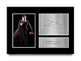 HWC Trading A4 Matthew Lewis Harry Potter Neville Longbottom Geschenke gedrucktes Autogramm Bild für Film-F