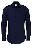 Seidensticker Herren Business Kent Businesshemd, Blau (Dunkelblau 19), 40