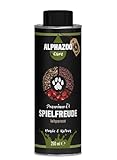 alphazoo Spielfreude Futteröl Barf Hunde Katzen 250 ml, Bewegung & Agilität, Vitalstoffe für Gelenke und Sehnen, Hanföl kaltgepresster Premium Futter-Zusatz, Naturöl-Mischung Omega-Öl, ohne B