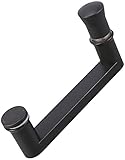 WSSSH Glasschiebetürgriff Dusche Glastürgriff, Heavy Duty Edelstahl Badezimmer Duschgriff Push Türgriff - Schwarz (Größe: 145 mm)