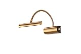 Trio Leuchten LED Wandleuchte Curtis 279770104, Metall altmessing, 1x 4 Watt, Flexarm, D