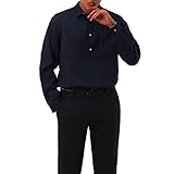 Hemd Herren Slim Fit elastisch atmungsaktiv Klassische Herren Langarm Frühling und Herbst Elegantes klassisches Basic Herren S