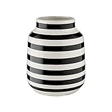 Butlers Malika - Vase gestreift Ø13,5cm - Blumenvase in Schwarz-Weiß - Dekoration für das W