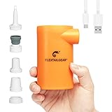 FLEXTAILGEAR EVO Elektrische Luftpumpe mit 3800mAh aufladbarer Batterie elektrische tragbare Mini-Matratzenpumpe 4.5KPa Hochdruck für Boote, luftaufblasbare Swimmenteich-Anlagen, S