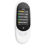 Kacsoo Sprachübersetzer Gerät mit 102 Sprachen, 2-Wege-Gesprächsübersetzer Kamera Sprachübersetzer WiFi/Hotspot/Offline Instant Übersetzer für Reisen Business Lernen (6,1 cm)