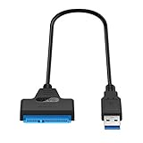 DaoRier USB 3.0 zu SATA Kabel Adapter 2.5 Zoll HDD SSD Festplatte Konverter Kompatibel Windows XP/7/8/10, Linux