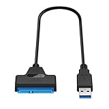 DaoRier USB 3.0 zu SATA Kabel Adapter 2.5 Zoll HDD SSD Festplatte Konverter Kompatibel Windows XP/7/8/10, Linux