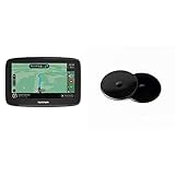 TomTom Navigationsgerät GO Classic (5 Zoll) & L131450 Klebe-Befestigungsplatten fürs Armaturenbrett für alle TomTom Modelle (z. B. TomTom GO, Start, Via, GO Basic, GO Essential, GO Premium, Rider)