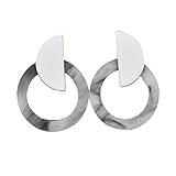 LAMEIDA Acryl Ohrstecker übertrieben geometrische Ohrringe Schmuck Geschenk für Frauen Mädchen size 4.5 * 6