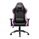 Cooler Master Caliber R2 Racing Gaming Stuhl - Lenden- und Nackenkissen, gepolsterte 2D-Armlehnen, Aluminiumgussbasis, atmungsaktives Kunstleder, 180 ° Neigung - 150 kg Kap