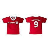 Fußballtrikot Robert Lewandowski, rotes Trikot Nummer 9, 1. Trikot, offizielle Replikation, für Erw