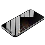 Auleset Anti-Glare Magnetische Panzerglas-Handyhülle für iPhone 7 8 Plus X XR XS Max - Schwarz für iPhone 7 Plus/8