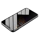 Auleset Anti-Glare Magnetische Panzerglas-Handyhülle für iPhone 7 8 Plus X XR XS Max - Schwarz für iPhone 7 Plus/8