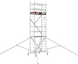 ALTEC Rollfix® 1.0 600 | 6m AH | Rollen (Ø125mm) | Standardtraverse | Dreieckausleger | Made in Germany | TÜV&GS | belastbar 200kg/m² | Alu Arbeitsgerüst | Baugerüst | Fahrgerü