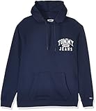 Tommy Jeans Herren Pullover TJM Graphic Washed Hoodie, Blau (Black Iris 002), X-Large (Herstellergröße:XL)