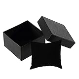 TIANCHE Geschenkbox Karton Geschenk Geschenkboxen Fall for Armreif Schmuck Ring Ohrringe Halsketten Armbänder Armbanduhr Watch Storage Display Boxen (Color : Black)