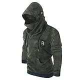 Herren Hoodie Pullover Kapuzenpullover Assassin's Creed Herren Kapuzenpullover Jacke Mantel Kordelzug Hoodie Herbst Winter Sweatjack