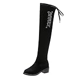 Frauen Casual Stiefel Urban Herbst Winter Weibliches Warmes Futter Mittlerer Absatz Arbeitsschuhe Noble Stretch Lange S