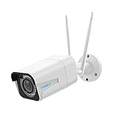 Reolink 5MP Kabellose WLAN Überwachungskamera Aussen mit Spotlights, Farbiger Nachtsicht, Personen-/Fahrzeugerkennung, 2,4/5 GHz WiFi IP Kamera Outdoor, 5X Optischer Zoom, Zwei-Wege-Audio, RLC-511W