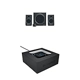 Logitech Z333 Multimedia Speakers - Lautsprecher für Home Entertainment schwarz + Logitech Bluetooth Audio Adapter schw