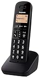 Panasonic KX-TGB610EB DECT Schnurlostelefon mit Big Button (Einzelhörerpack), Schw
