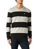Tommy Jeans Herren TJM Cut and SEW LS Tee Hemd, Schwarz/Hellgrau, L