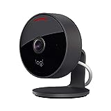 Logitech Circle View - wetterfeste kabelgebundene Überwachungskamera für zu Hause, 180° Weitwinkel, 1080p HD, Nachtsicht, 2-Wege-Audio, Verschlüsselung und Apple HomeKit Secure Video - Schw