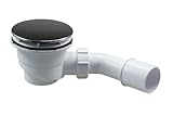 AQUABAD® Ablaufgarnitur für Duschtasse/Duschwanne Ø 90mm mit verchromten Ablaufdeckel und Geruchssp