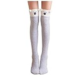 Dasongff Damen Mädchen Kniestrümpfe Socken Knielang Knie Lange Strümpfe Tier Socken N