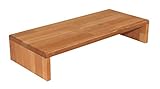 Tischaufsatz, massives Holz: Buche geölt, Bildschirmerhöher, TFT-Ständer, Tischablage, Monitorerhöher, Massivholz, echt H