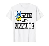 Ukraine Russland Shirt I Stand With Ukraine T-Shirt Politisch T-S