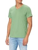 CALIDA Herren Remix 4 T-Shirt V-Ausschnitt Unterwäsche, Stone Green, 56