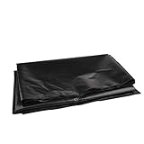 Sursflog 2 x 2 m schwarze Teichfolie für Zuhause, Garten, Pool, verstärktes HDPE, schwere Landschaftsgestaltung, Pool, Teich, wasserdichte I