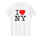 I Heart Love NY New York City NYC Klassische Schrift T-S