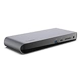 Belkin Thunderbolt 3 Dock Pro mit 0,8 m langem Thunderbolt 3-Kabel (Thunderbolt Dock für macOS und Windows), Ports für 2 Monitore mit 4K bei 60 Hz, Datenraten von 40 Gbit/s, Upstream-Laden mit 85 W