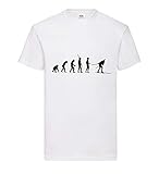 Evolution Biathlon Männer T-Shirt Weiß XXL - shirt84