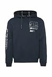 Camp David Herren Hoodie mit Metallic Rubber Artwork