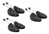 Delfa 3er Set Kunststoff Schuhspanner SLR Gr. 35/38, Former mit Spiralfeder für bequeme Damenschuhe, Sneak