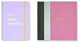 Kate Spade New York Triple Notebook Folio Set, Includes 3 Small Notebooks with 80 Pages Each, Colorblock