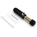 Herb Shuttles MJ420 Pipe, inkl. Ersatzglas - edle Kräuter und Tabakpfeife (Black)