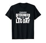 Lustiges Leg Day Sprüche Bodybuilding Fitness Gym Einhorn T-S