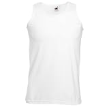 Fruit of the Loom Herren Tank Top Valueweight Athletic Vest 61-098-0 White L