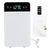 Luftreiniger mit Negativen Ionen mit Fernbedienung, Luftreiniger mit Kombifilter und Ionen-Funktion, Luftreiniger mit lcd-geruch Rauch Geruch Formaldehydentfernung 45-50W(220V)