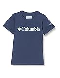 Columbia Mädchen Sweet Pines T-Shirt aus Bio-Baumwolle, Dunkelblau mit Aufdruck (Nocturnal Kaleidoscope), S, 1931281